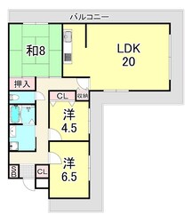 西宮六軒町アーバンリズの物件間取画像